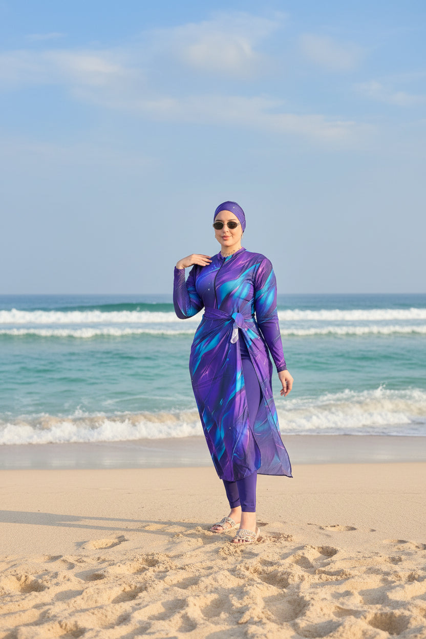 Burkini Premium 4 Pièces – Collection Été 2026